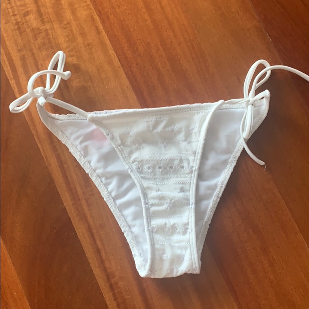 High waisted string bikini bottom